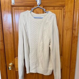 GAP Cream Cable Knit Sweater